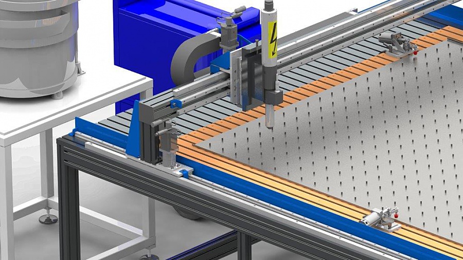 Machine automatique pour soudage de goujons sur tôle